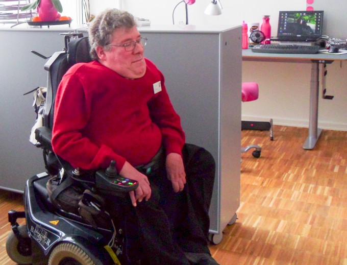 November 2012 - nyt arbejde i nye omgivelser i Handicaporganisationernes hus.